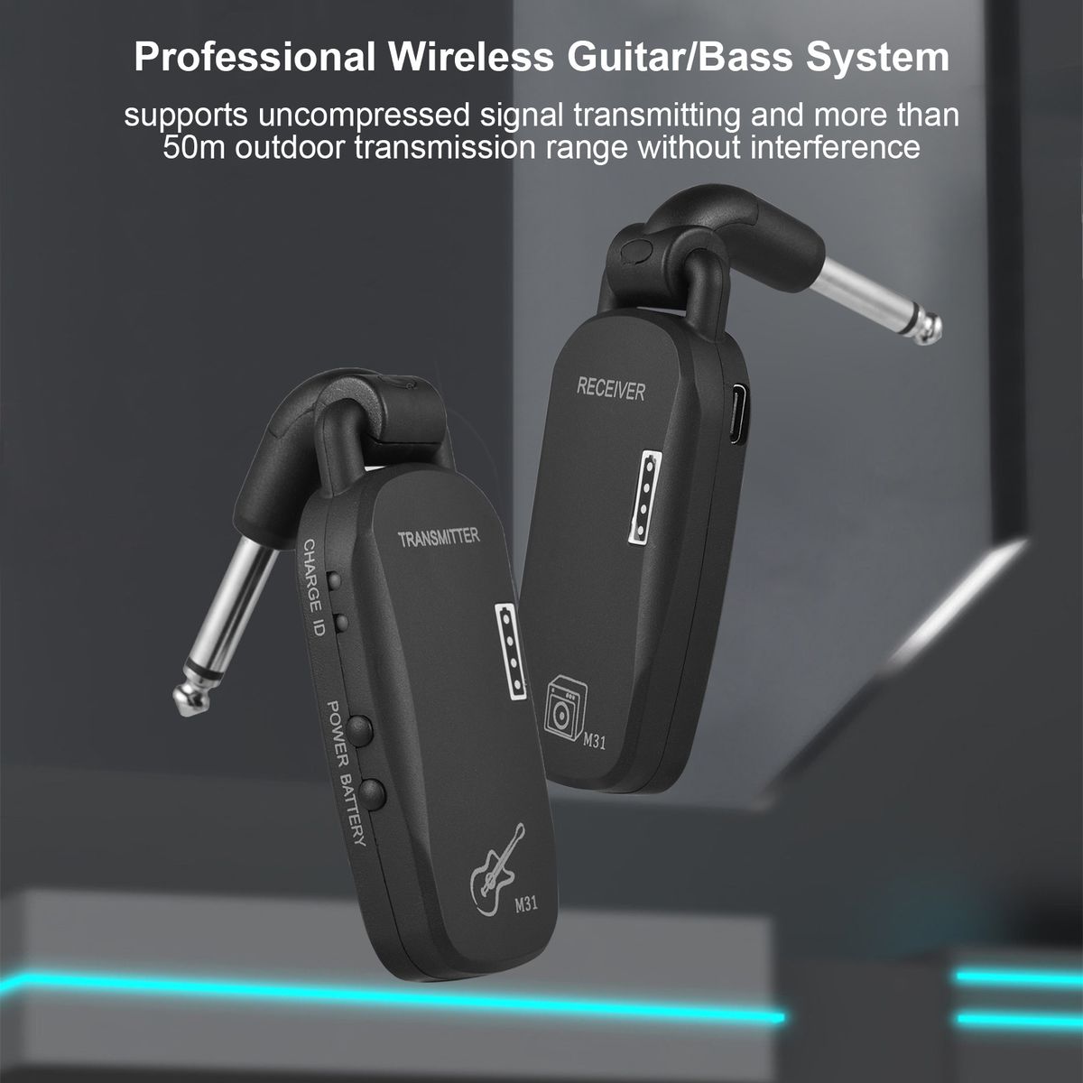 2.4G Wireless System Professional Wireless Guitar Bass