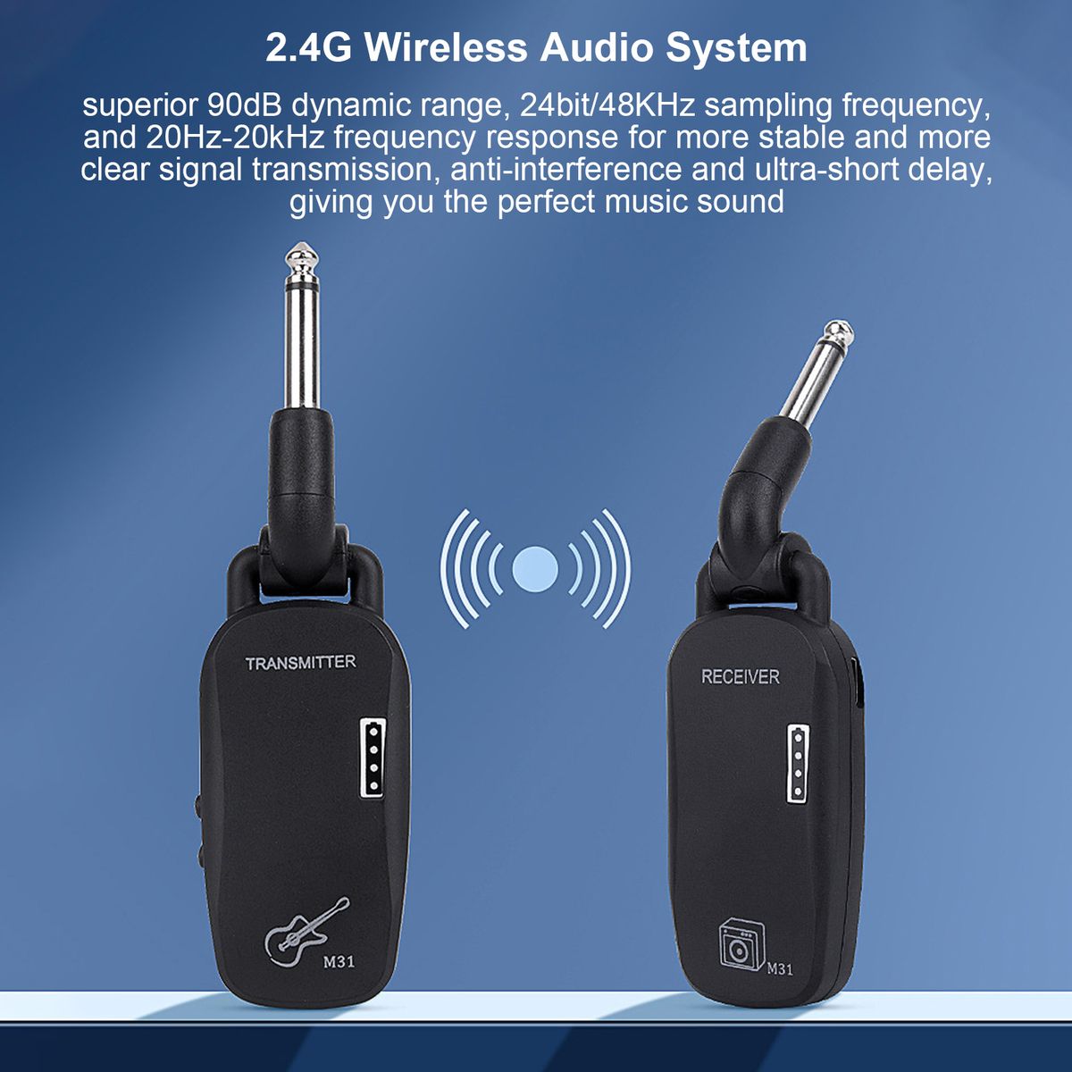 2.4G Wireless System Professional Wireless Guitar Bass