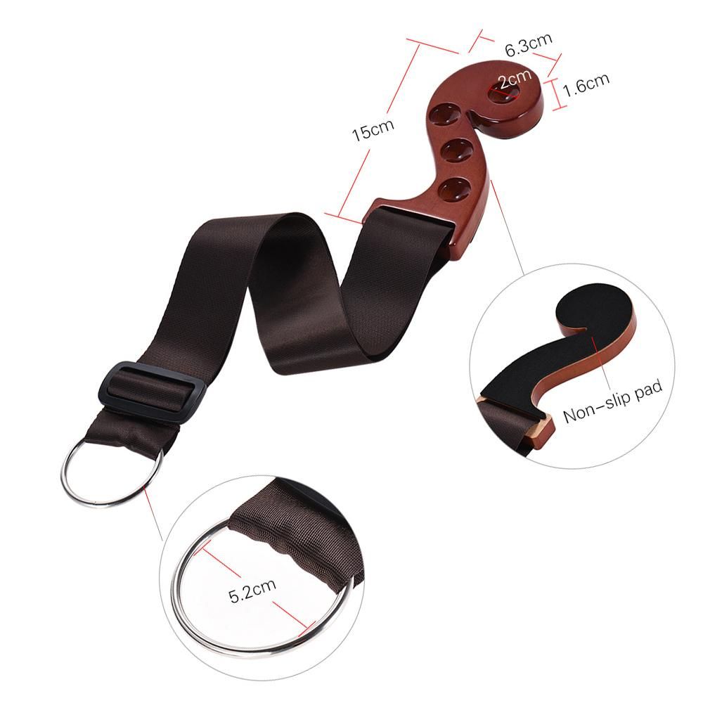 Solid Wood Cello Endpin Non-slip Stop Holder Rest Anchor Protector Pad Red Wood Color