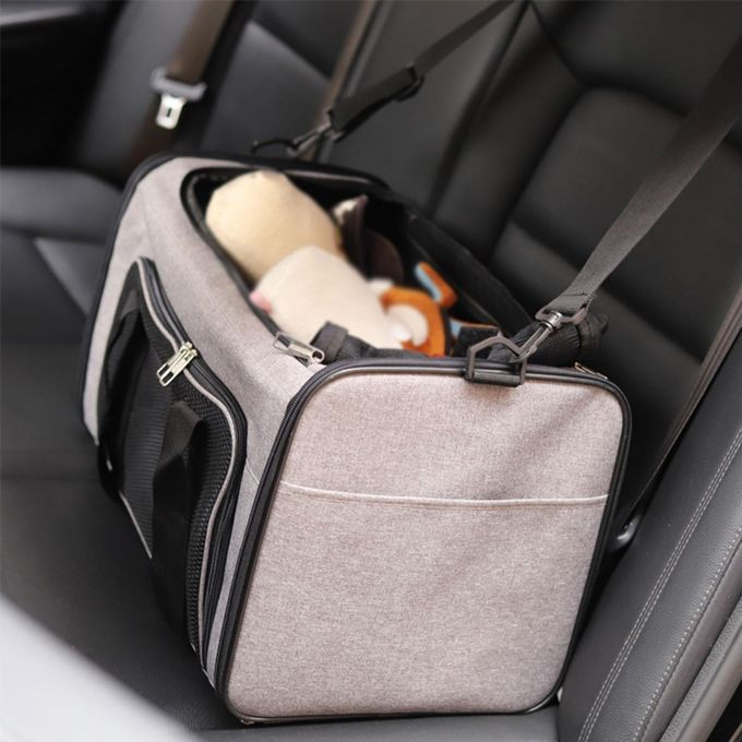 Foldable Portable Pets Carrier Travel Dog Cat Puppy Rabbit Grey S