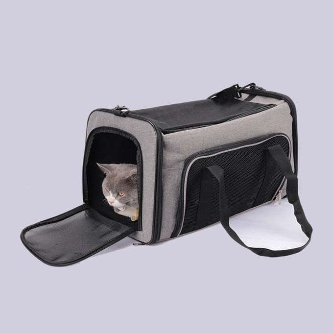 Foldable Portable Pets Carrier Travel Dog Cat Puppy Rabbit Grey S