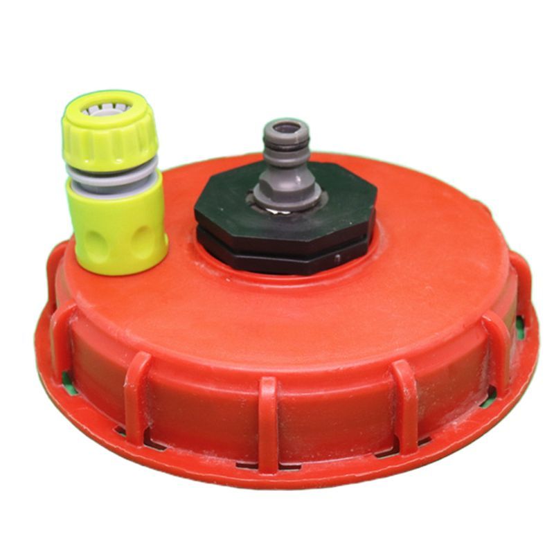 Plastic IBC Cap Cover Lid Bung Adapter With Water Connector