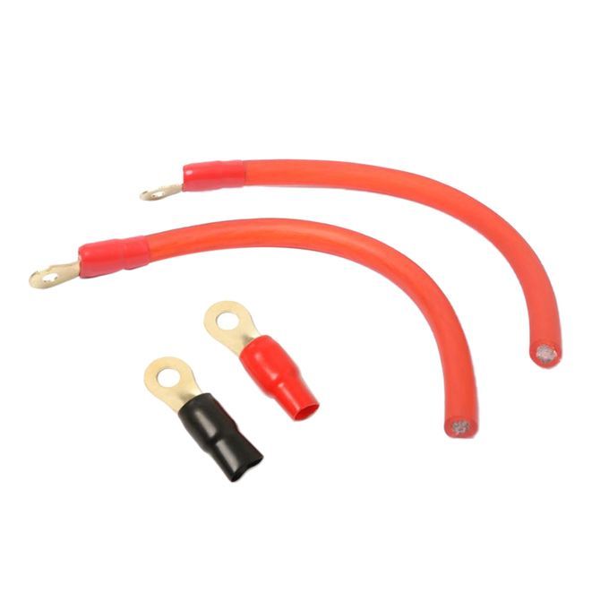 2x Red True 0 Gauge Professional Car Audio AMP / Amplifier Power