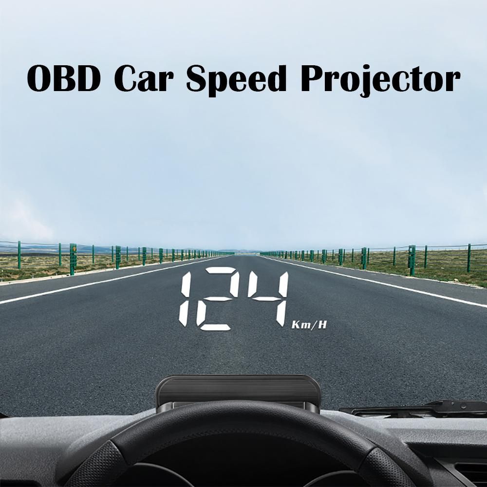 HUD OBD2 Car Speed Meter Projector Universal Speedometer For Car Speed Headup Display Head-up Display OBD Tachometer Gadgets