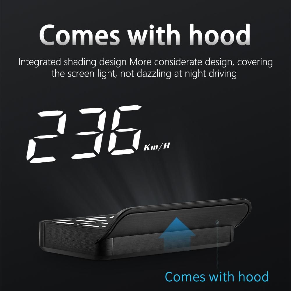 HUD OBD2 Car Speed Meter Projector Universal Speedometer For Car Speed Headup Display Head-up Display OBD Tachometer Gadgets