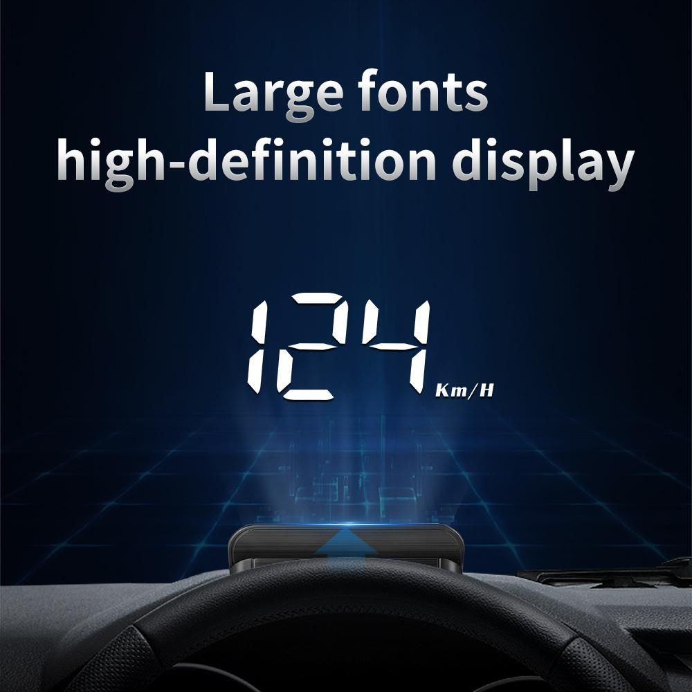 HUD OBD2 Car Speed Meter Projector Universal Speedometer For Car Speed Headup Display Head-up Display OBD Tachometer Gadgets
