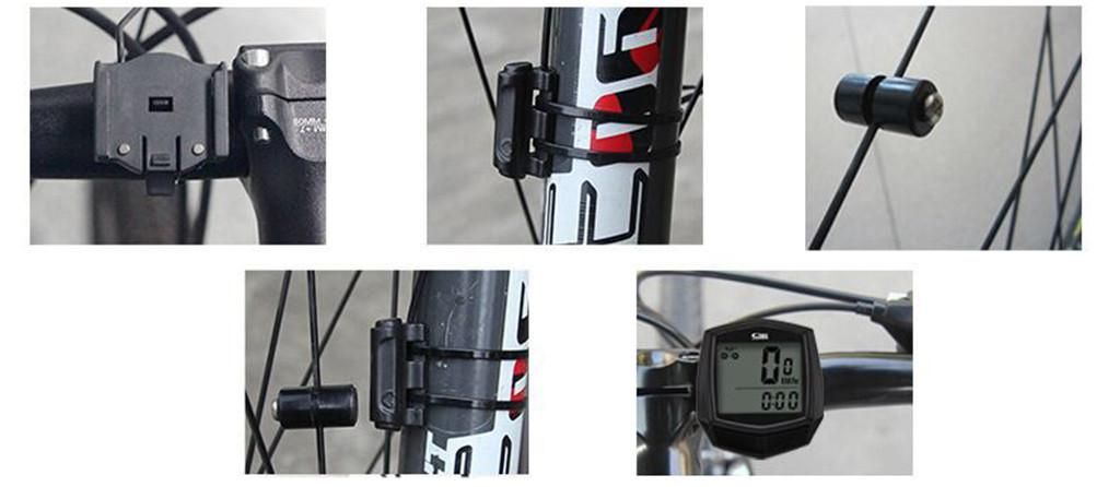Cycling Wired Stopwatch Waterproof Bike Computer With LCD Digital Display Bicycle Odometer Speedometer Riding Bike Accessories