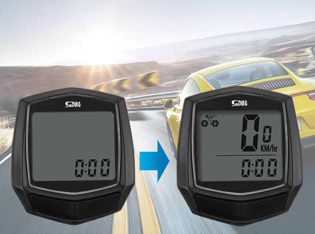 Cycling Wired Stopwatch Waterproof Bike Computer With LCD Digital Display Bicycle Odometer Speedometer Riding Bike Accessories