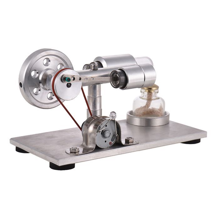 Hot Air Stirling Engine Motor Model Electricity  Generator