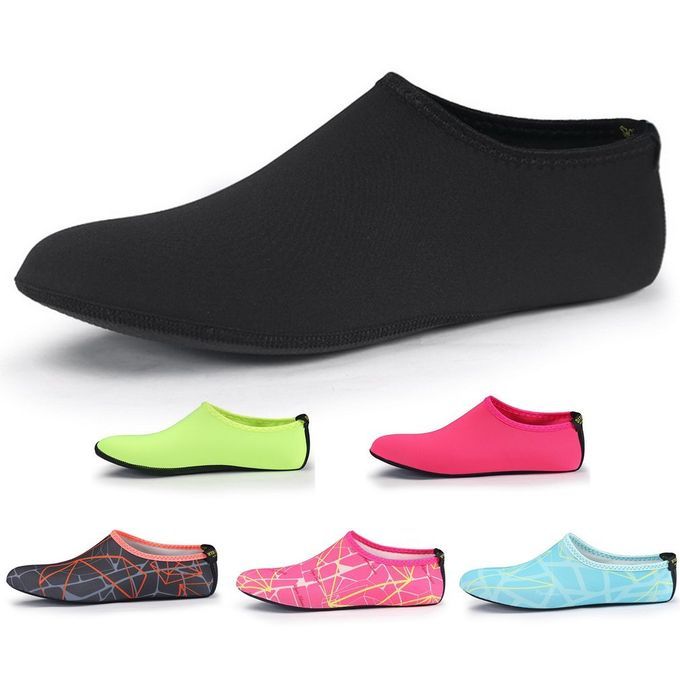 Men Women Diving Socks Soft-sole Outdoor Swimming Shoes Breathable Beach Socks Black