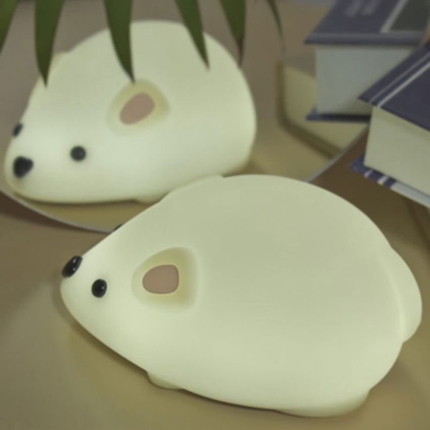 Mouse Night For Kids, Rechargeable LED Bedside Lamp For