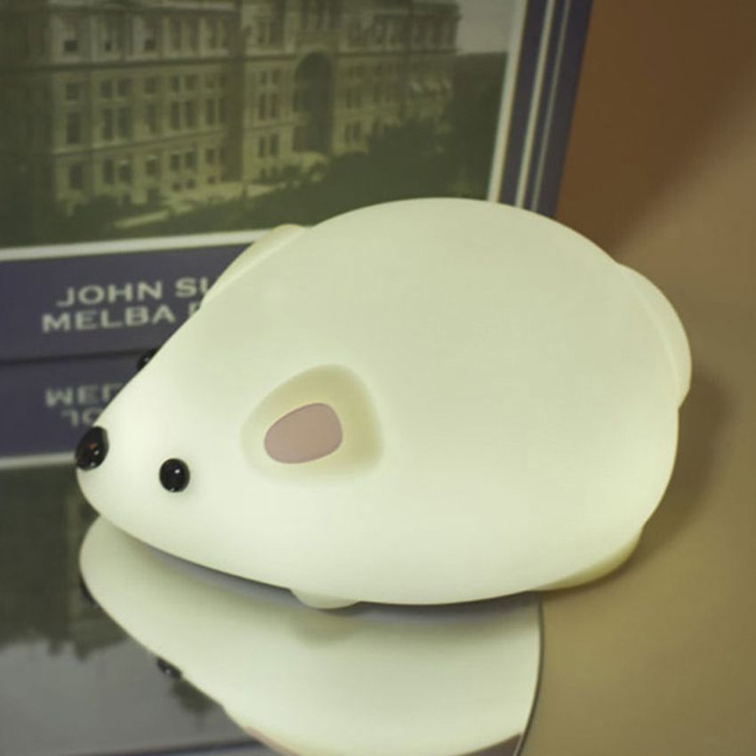 Mouse Night For Kids, Rechargeable LED Bedside Lamp For