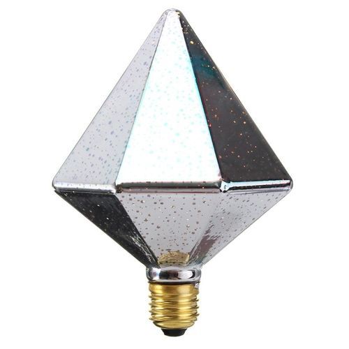 3D Fireworks E27 Polyhedron LED Retro Edison Decor Glass Bulb Light Lamp Warn White