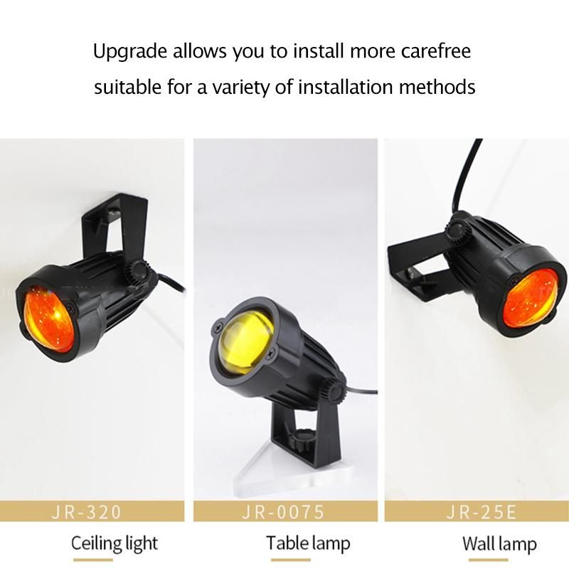 USB Night Light Projector Lamp for Bedroom Studio(Colour)