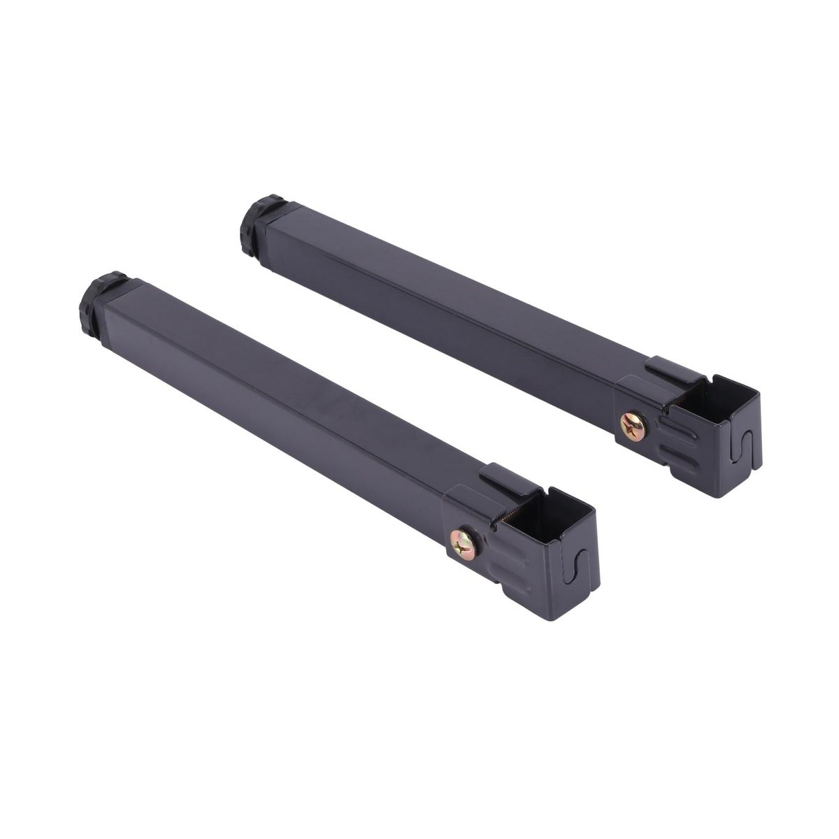 2 Pcs Height Clamping Tube Leg Metal Square Bed Lifting
