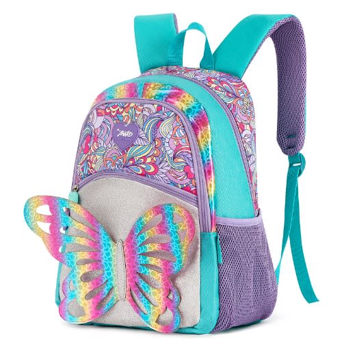 Girls 3D Fairy Butterfly Sturdy Water-resistant School Bag