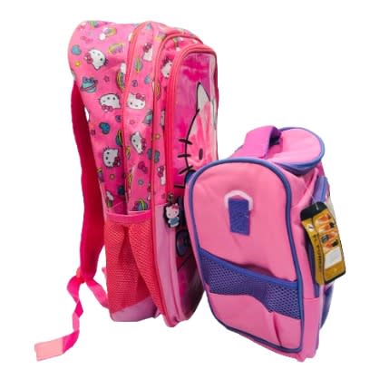 Hello Kitty School Bag And Princess Lunch Bag