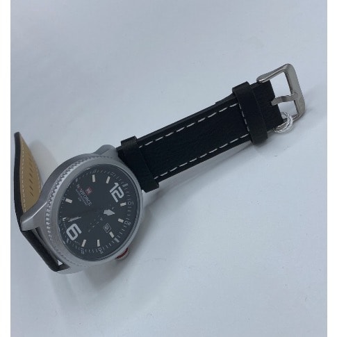 Black Leather Strap Luminous Men’s Wrist Watch