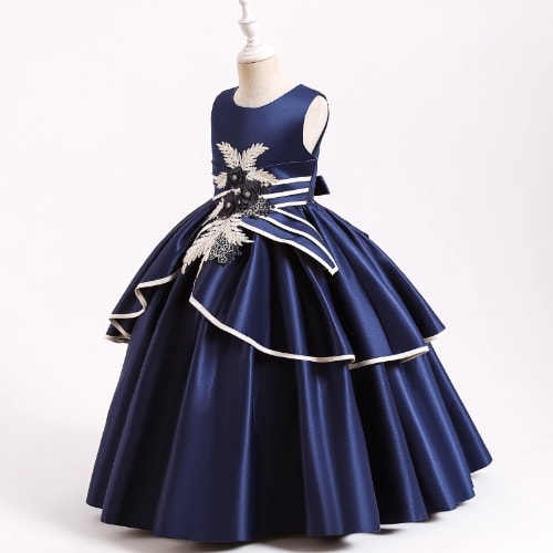Girl's Wedding Design Long Gown