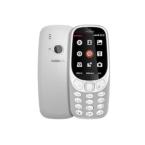 3310 2017 - 2mp - Dual Sim - Longer Battery Phone - White Grey