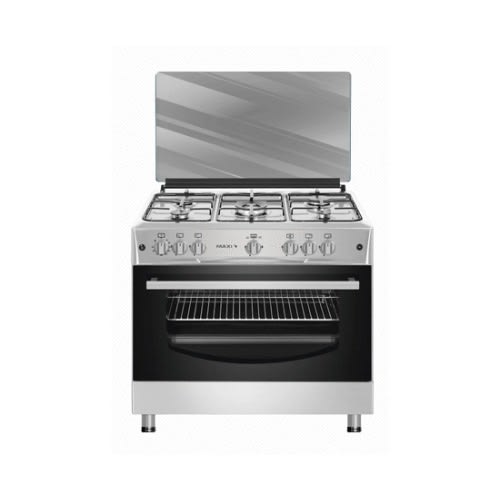 Free Standing 60*90 5 Burner Gas Cooker  (5b) Inox