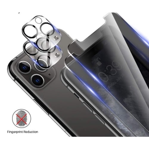 Privacy Screen protector  With 2 Pieces Camera Lens Protector for iPhone 11 Pro Max