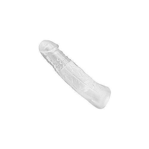 Crystal Bullying Penis Extender Enlarger Sleeve Transparent
