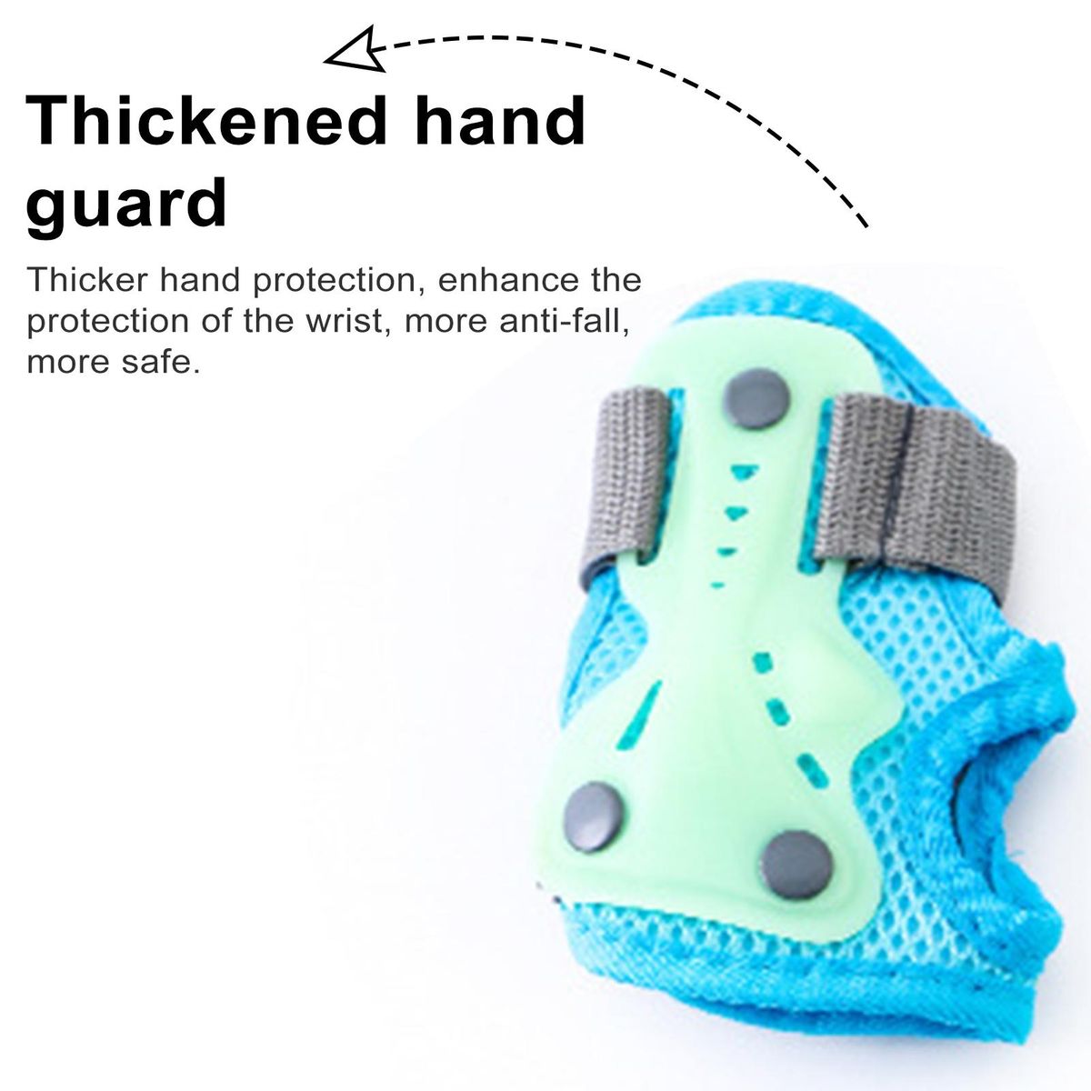 Youth Knee Pads Toddler Protective Gear Set Lightweight Shockproof Blue