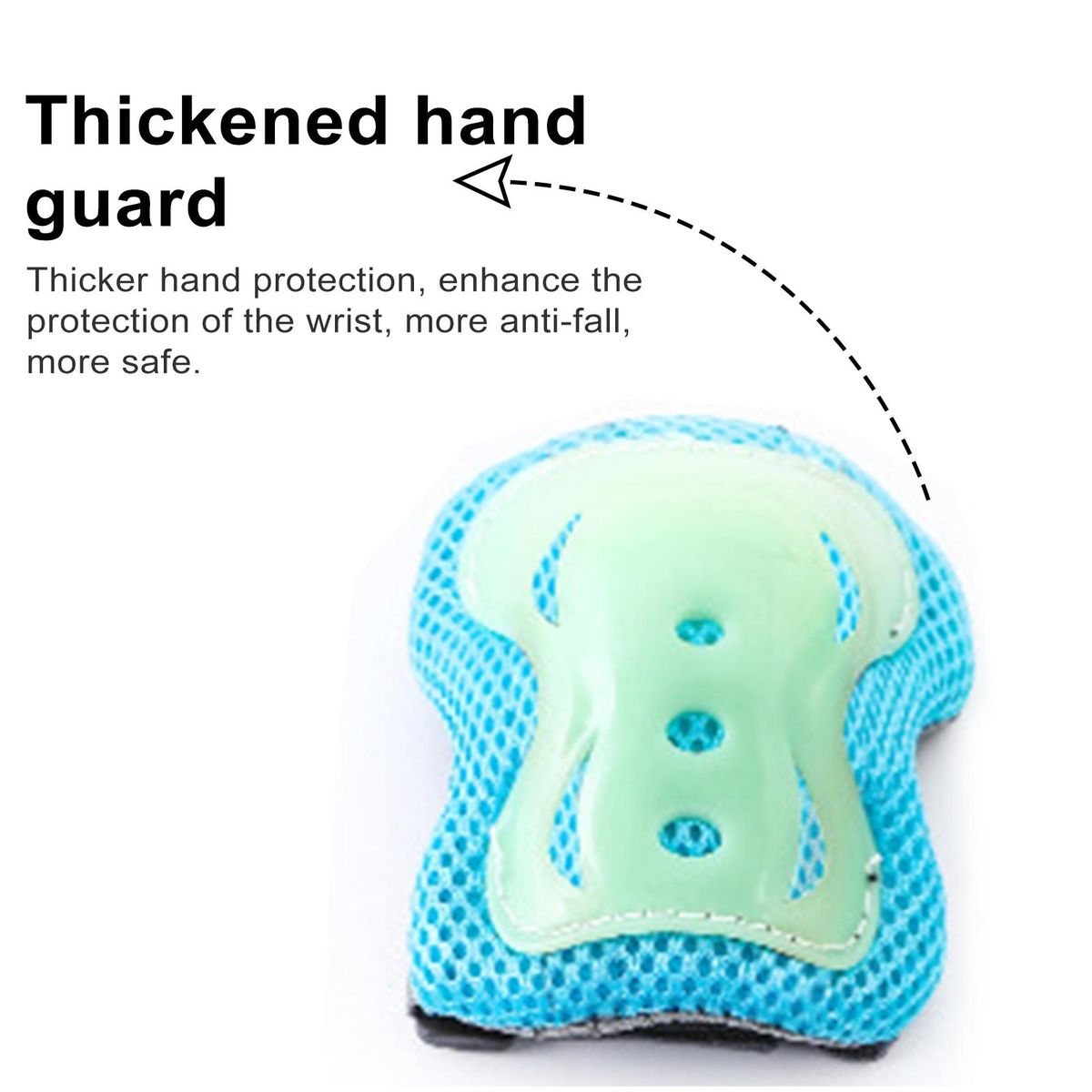 Youth Knee Pads Toddler Protective Gear Set Lightweight Shockproof Blue