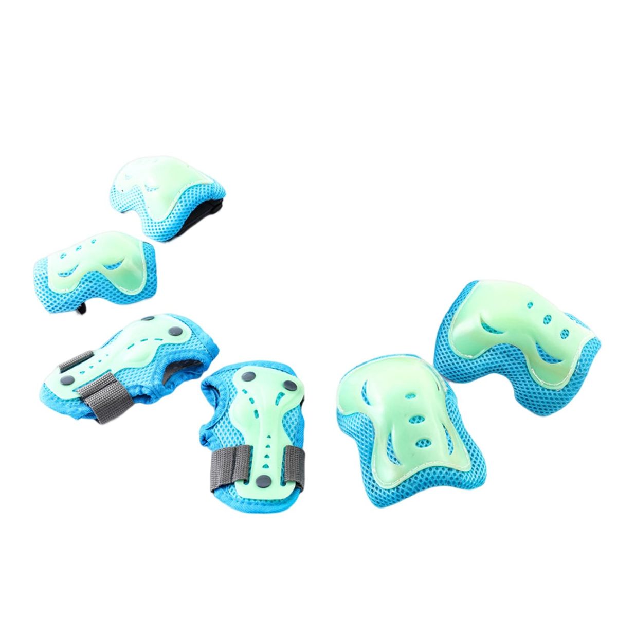 Youth Knee Pads Toddler Protective Gear Set Lightweight Shockproof Blue