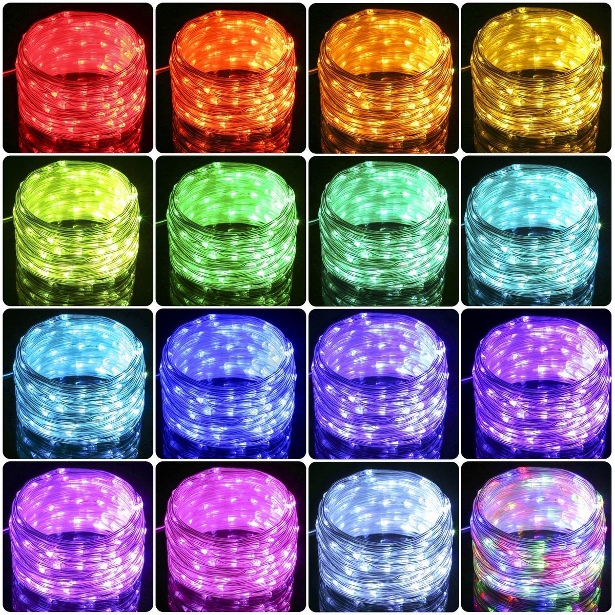 Tomshine 23m 200 LEDs Fairy String Lights with Remote Control 13 Monochrome 8 Lighting Modes Plug-in Twinkle Light 6/12H Timer Function IP65 Water Resistance for Bedroom Patio Garden Party Wedding Christmas