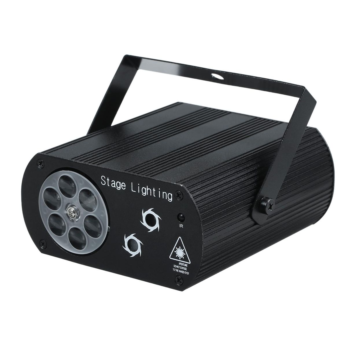 A C100-240 V 5 W 3 LEDs RGB Mini Water W-ave Ripple Effect Stage Light Lighting Fixture Lamp Supported Auto-run/ Sound Activated/ Strobe/ R-emote C--ontrol Controller/ Speed Adjustable Portable for Disco KTV DJ Show C-lub Par