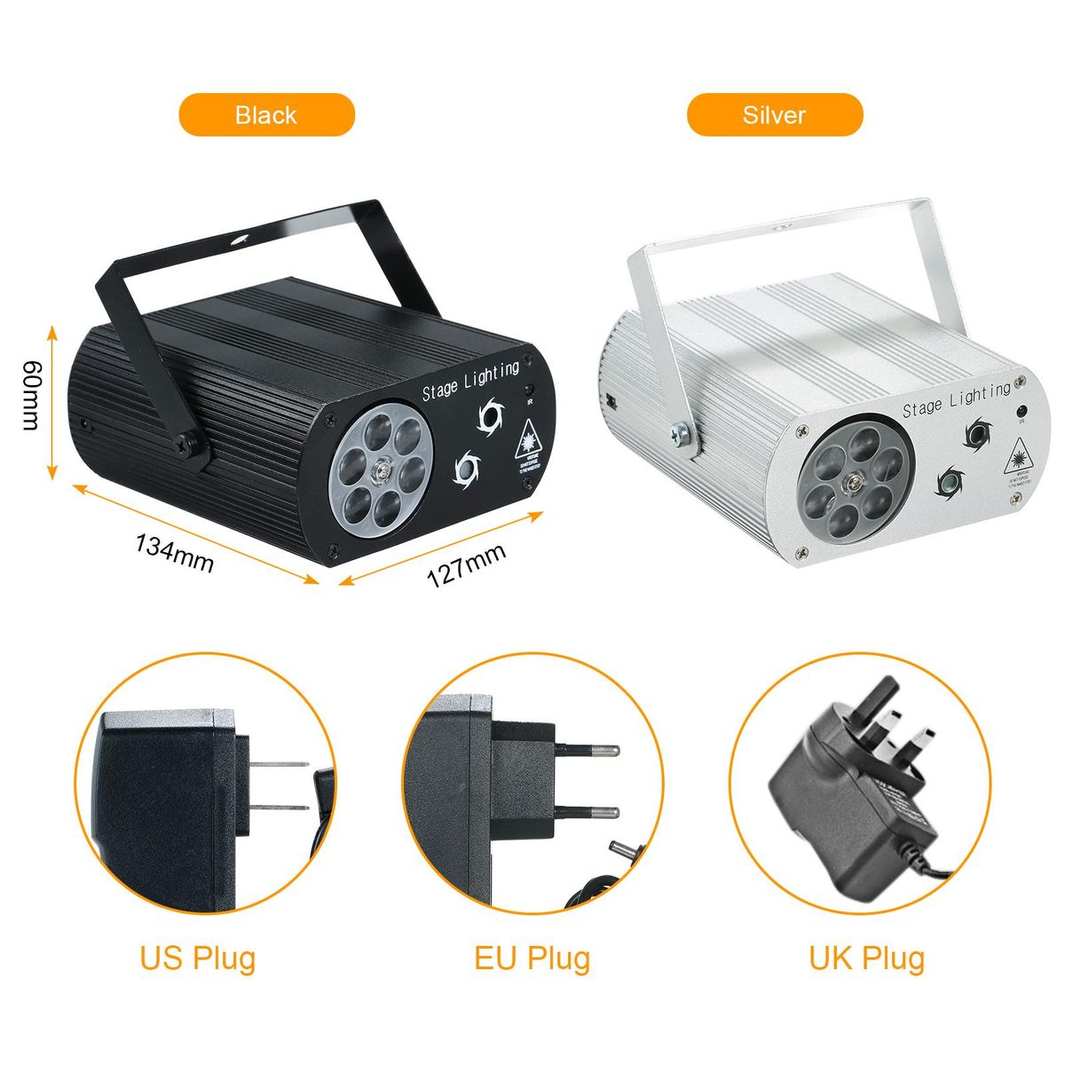 A C100-240 V 5 W 3 LEDs RGB Mini Water W-ave Ripple Effect Stage Light Lighting Fixture Lamp Supported Auto-run/ Sound Activated/ Strobe/ R-emote C--ontrol Controller/ Speed Adjustable Portable for Disco KTV DJ Show C-lub Par