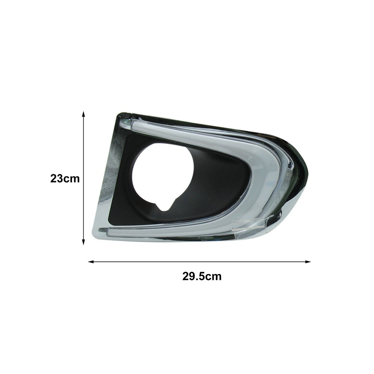 2Pcs DRL Professional Heat Resistant 90-120LM/W IP67-Black