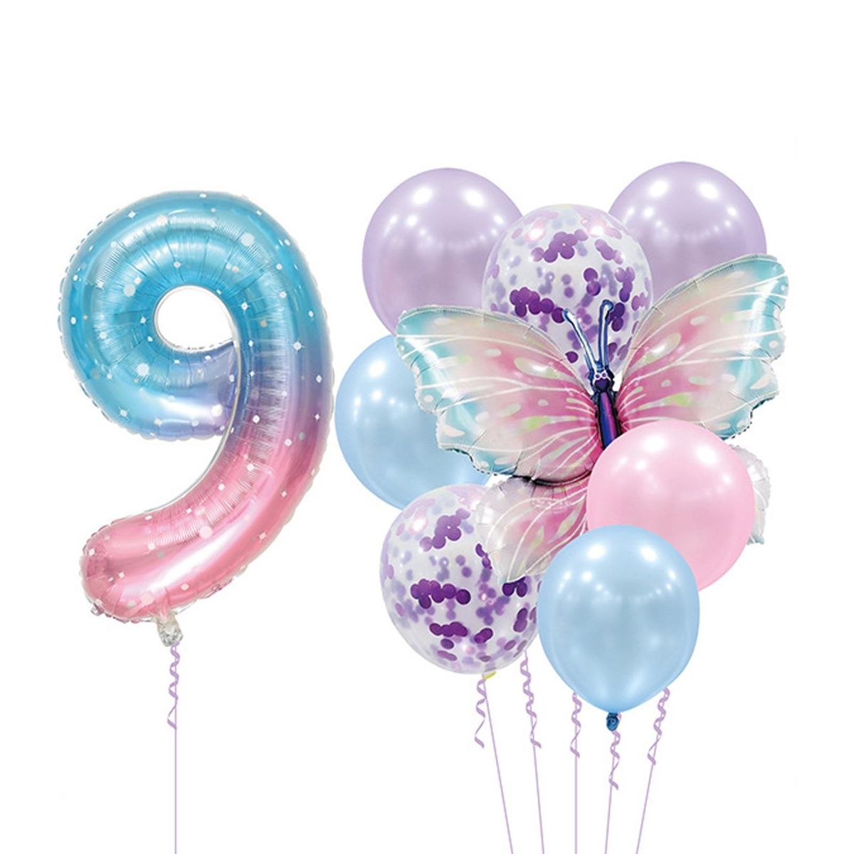 Butterfly Balloons for Parties Whimsical Butterfly Number for Babys