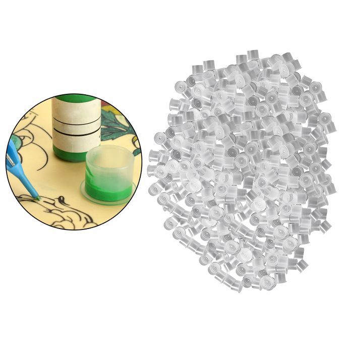 Plastic Tattoo Ink Cups Cap Free Standing L 1000pcs