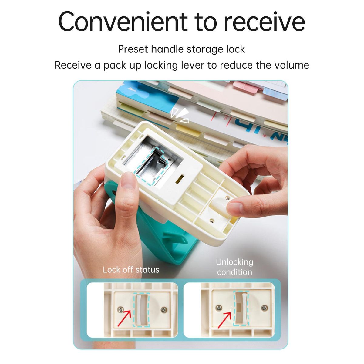 KW-trio BQJ-04 Tab Punch Loose-leaf Separator DIY Index Sticker Label Puncher Divider Paper Punch Machine Scrapbooking Embossing Tools for Crafts Bookmark Notepad Art Cards