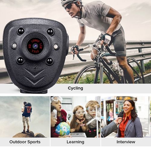 32GB Full HD 1080P 12M Body Video Recorder PockDVR Integrated Camera 360 Rotating Clip Mini Camera (32GB)( )