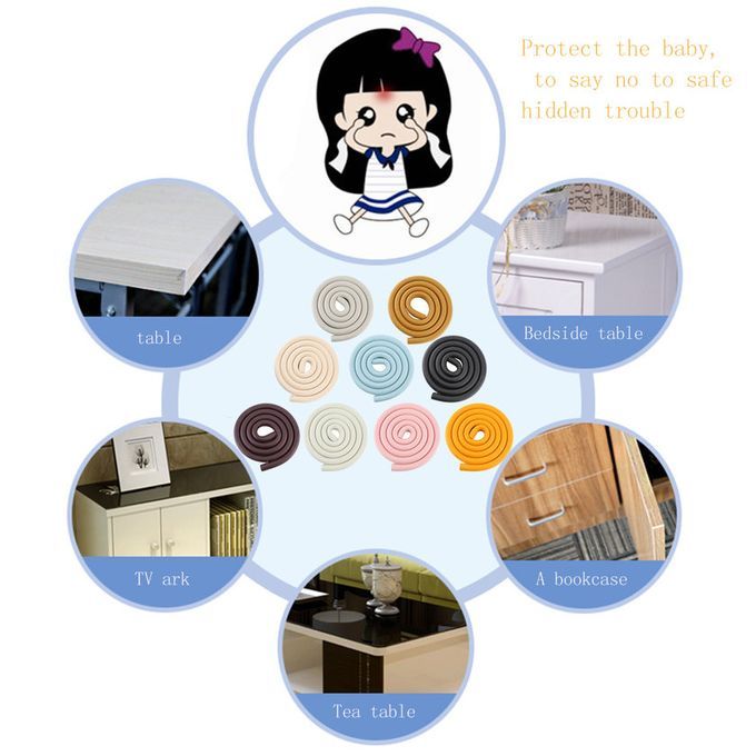Home W/U-Shape Hild Multi-Fun Tional Safety Bumper Strip Orner Prote Tive-multi- Olored-U-shape