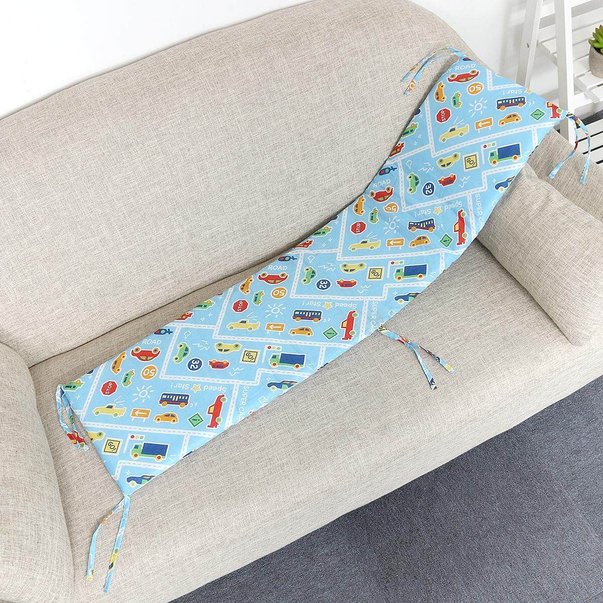 120cm Cotton Baby Infant Bed Bumper Kids Newborn Cushion Crib Pad Protector A Car