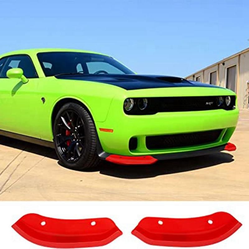 Front Bumper Lip Protector Cover Red for Pack