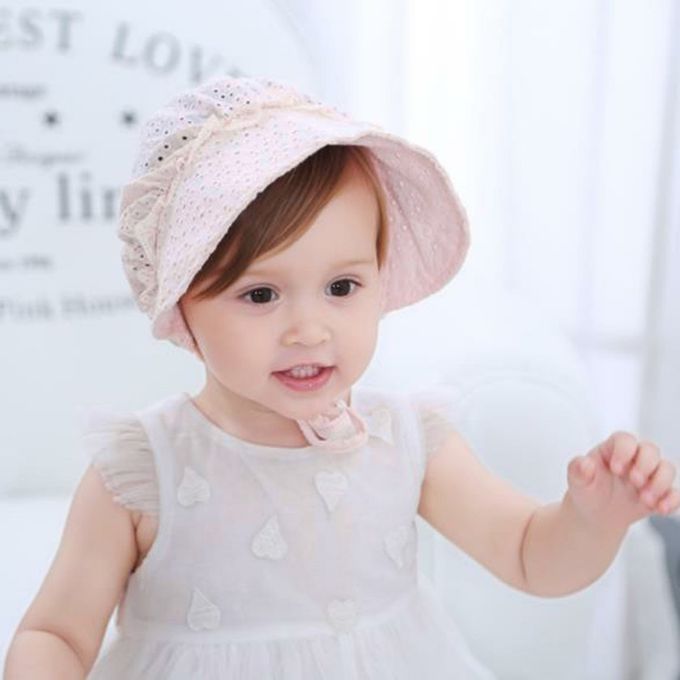 Korean Fashion Summer Sun Hat New Hildren's Fisherman's Hat Newborn Asual-pink