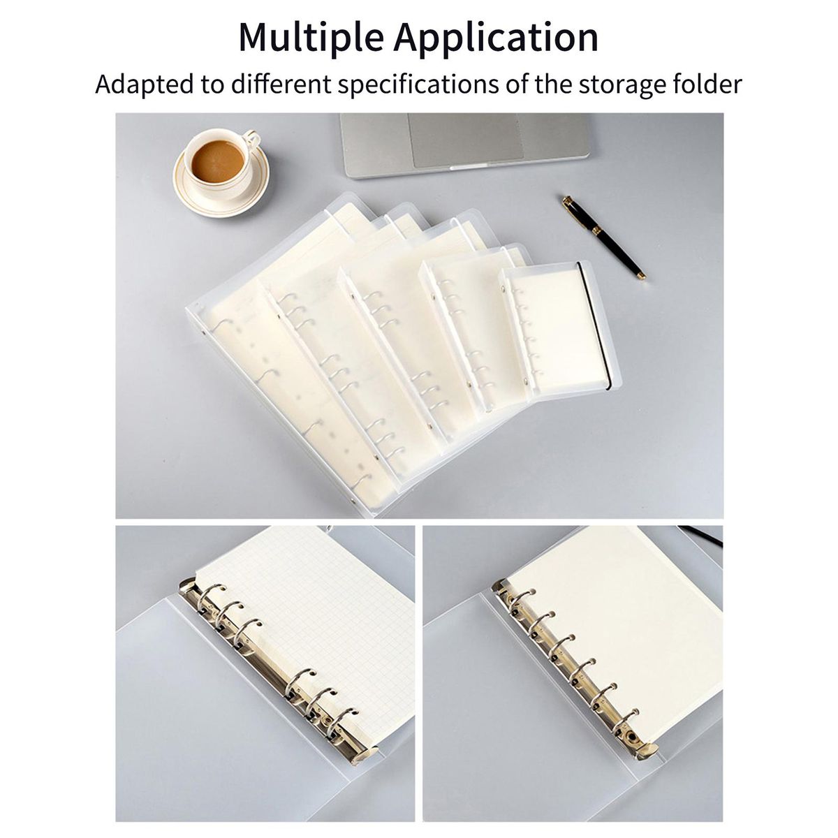 KW-trio 1/4'' Hole Punch Single Hole Puncher with Standard Ruler Handheld Metal 20 Sheet Capacity 6mm Aperture Paper Punch Adjust Hole Spacing A4 Notebook Scrapbook Diary Planner for Home Office School Supplies