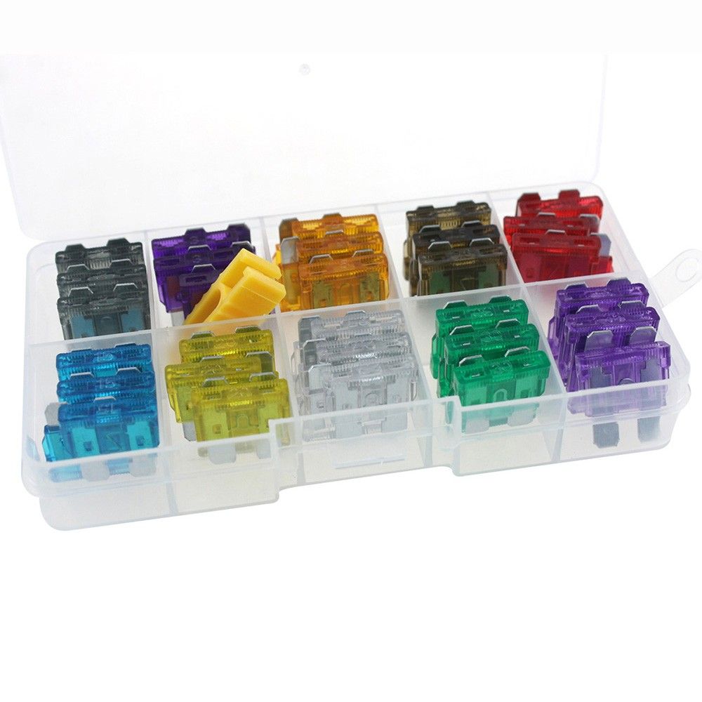 60pcs Assortment Car Standard Blade Fuses 2A 3A 5A 7.5A 10A