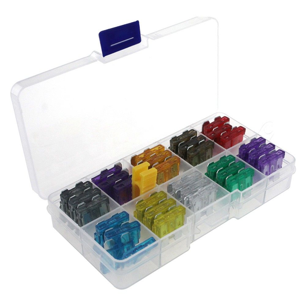 60pcs Assortment Car Standard Blade Fuses 2A 3A 5A 7.5A 10A
