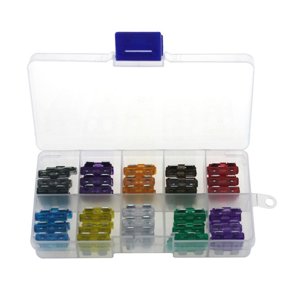 60pcs Assortment Car Standard Blade Fuses 2A 3A 5A 7.5A 10A