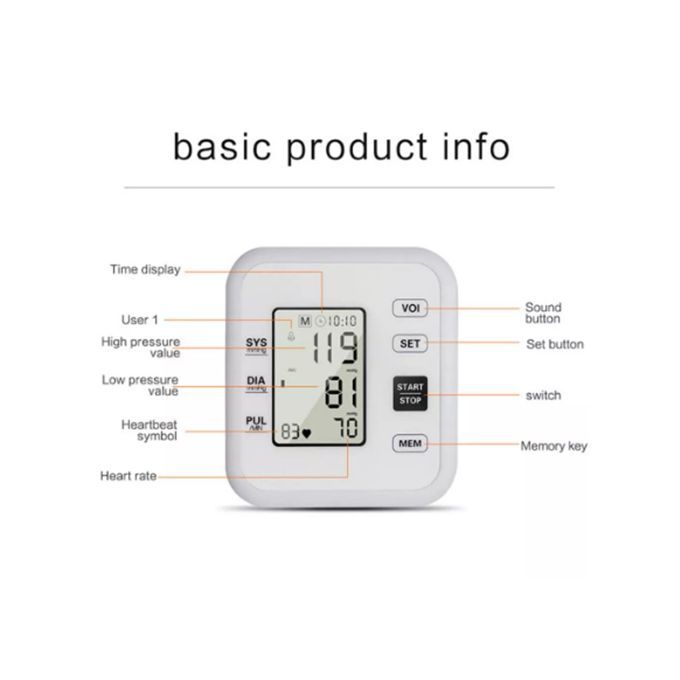 Portable BP Blood Pressure Monitor-accurate Measurement