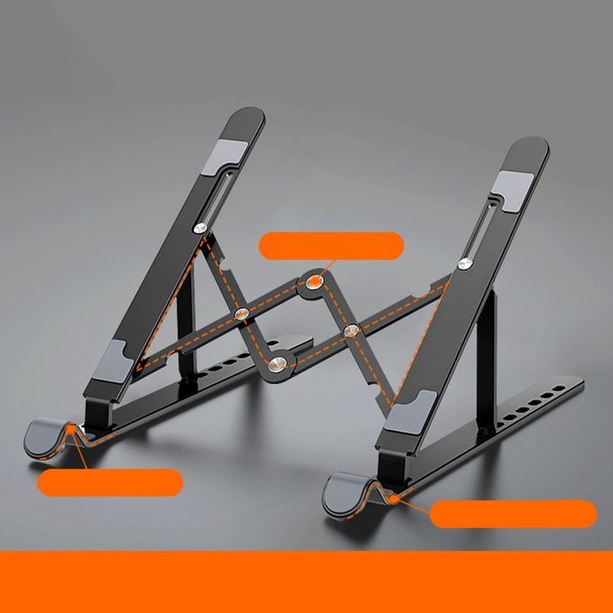 Laptop Stand Lightweight Height Adjustable Ventilated Laptop Black