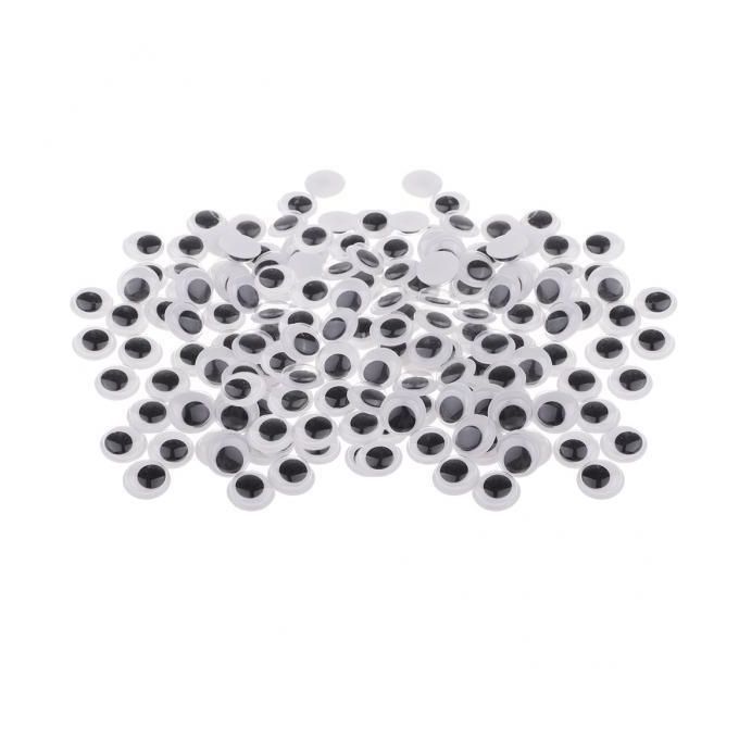 2X Self-Adhesive Wiggle Eyes Scrapbooking Kid Crafts Moving Eyes 12mm