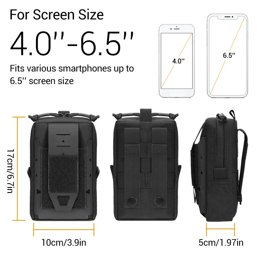 Tactical Molle Waist Bag Military Phone Holder Hunting Bag
